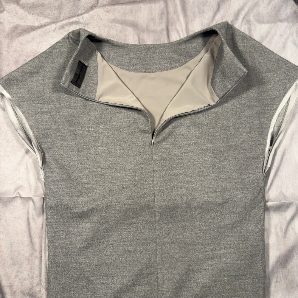Blaque Label Small Grey Cap Sleeve Shift Dress with Pockets Heathered - Picture 4 of 11